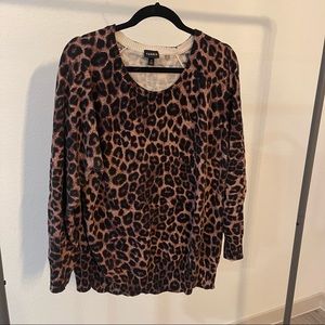 Torrid Cheetah Sweater size 3